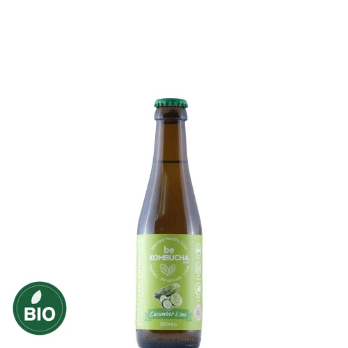 BeKombucha Sugar-Free concombre-citron vert BIO