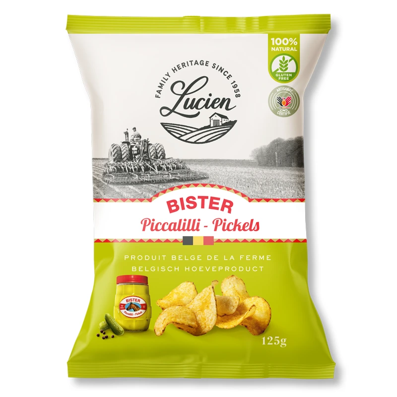 Chips belges au pickles