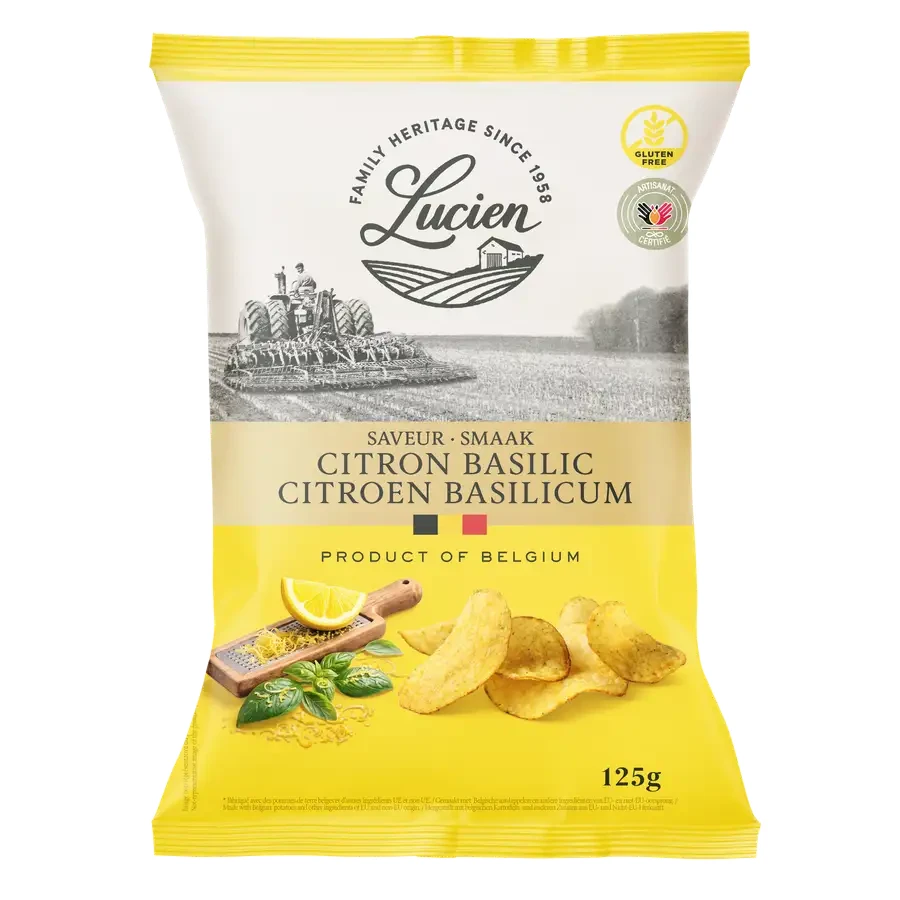 Chips belges Citron & Basilic