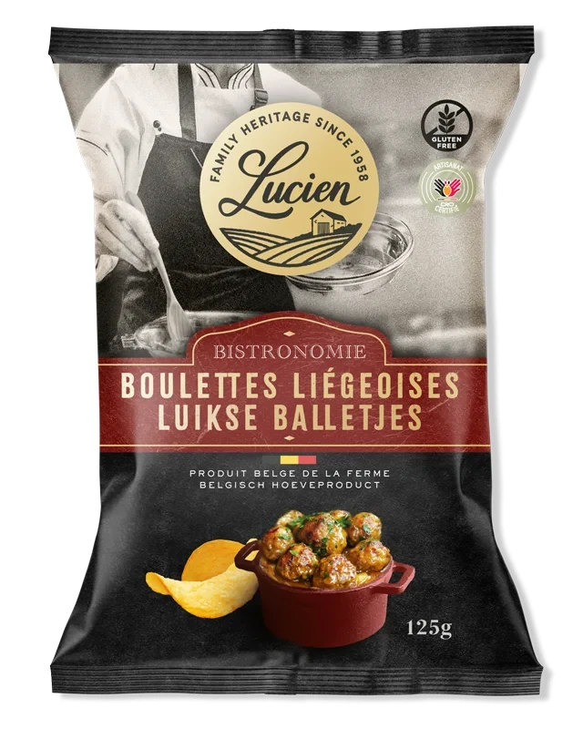 Chips belges Boulettes Liégeoises