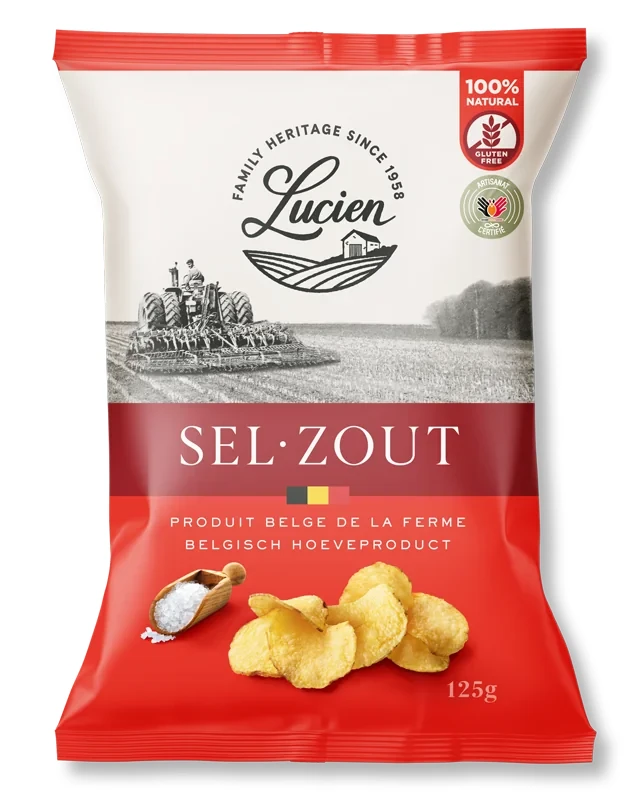 Chips belges au sel