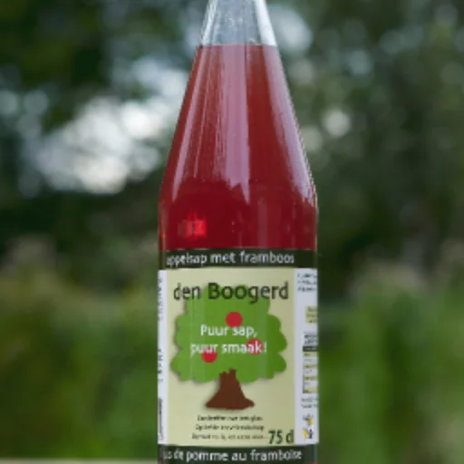 Jus de pomme et framboise
