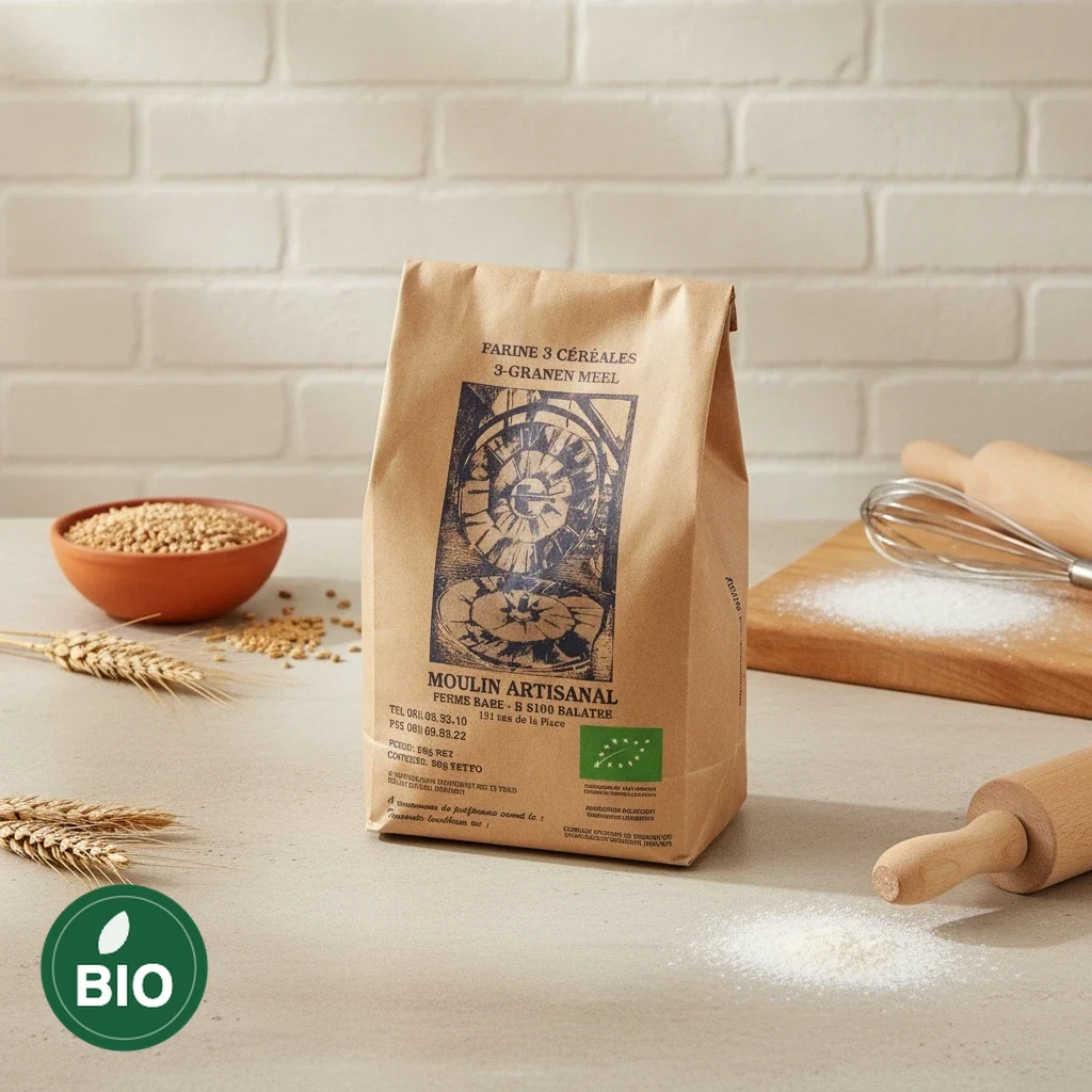 Farine Trois Céréales & Graines Bio – Ferme Baré 3kg