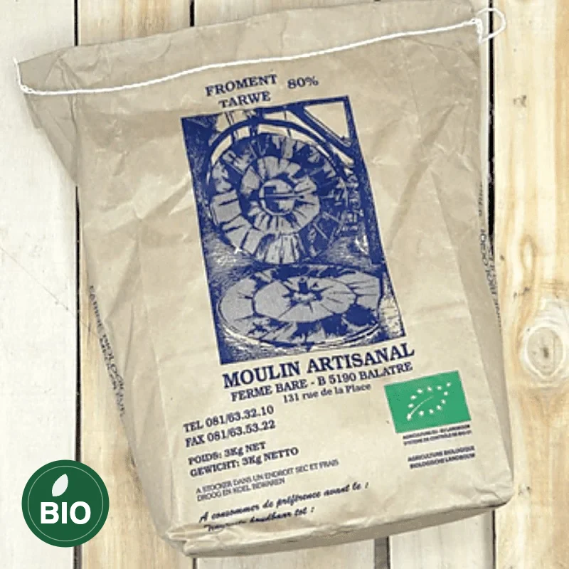 Farine de Froment 80% Bio – Ferme Baré