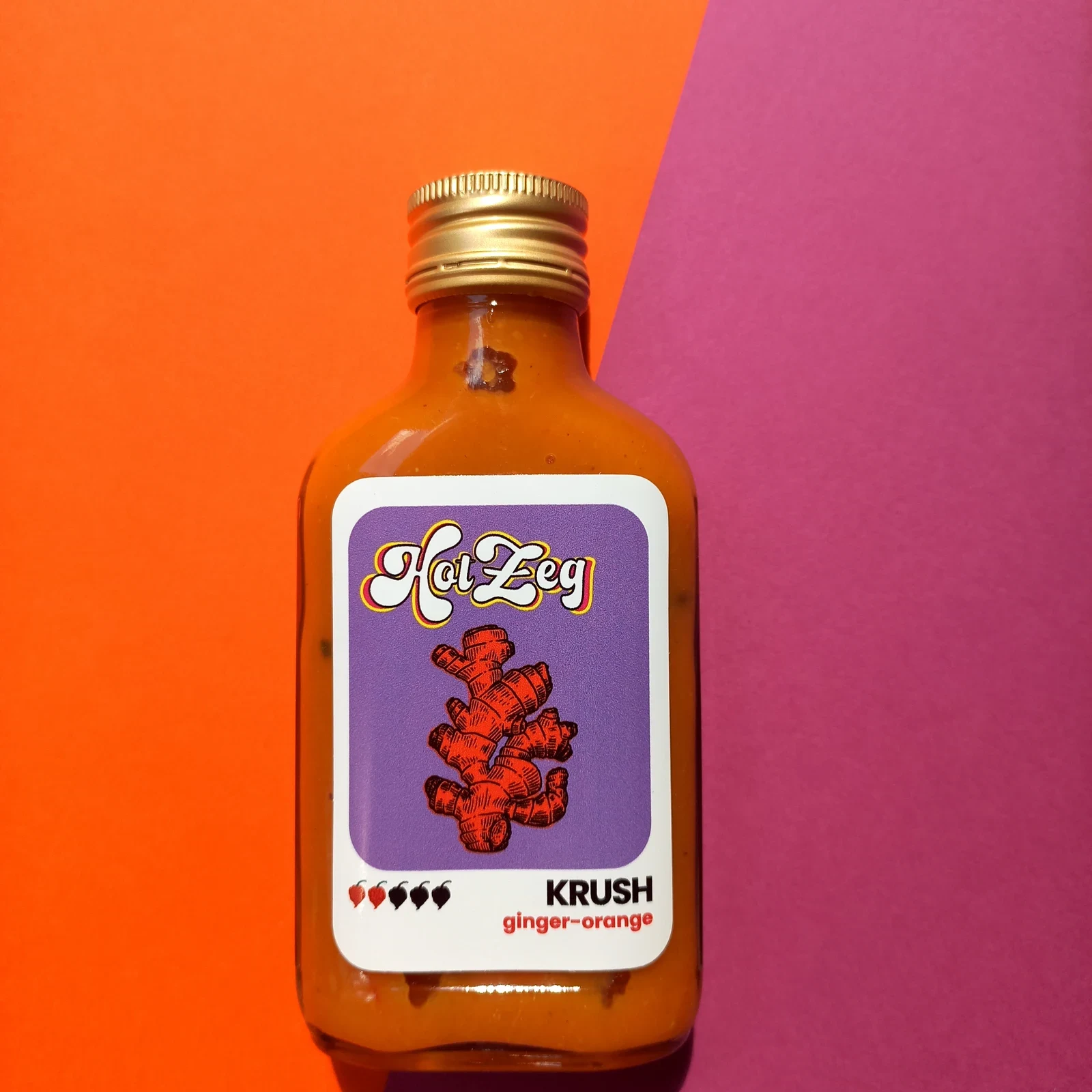 Sauce piquante KRUSH — orange & gingembre