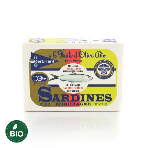 Sardines huile d'olive bio