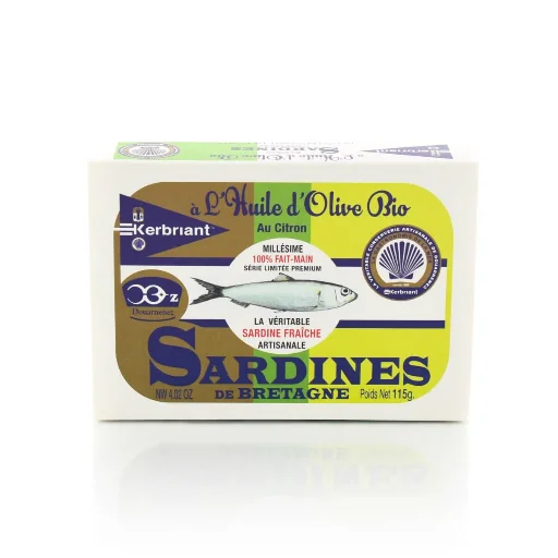 Sardines huile d'olive & citron